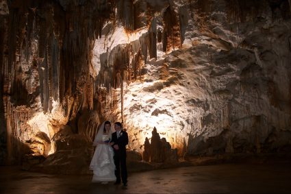 wedding in Postojna cave