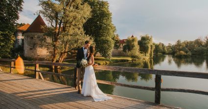 wedding on Otočec castle